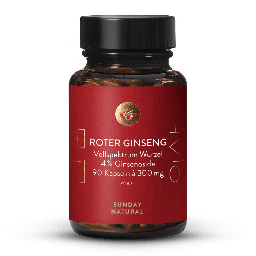 Roter Ginseng Natur 4% 90 Kapseln