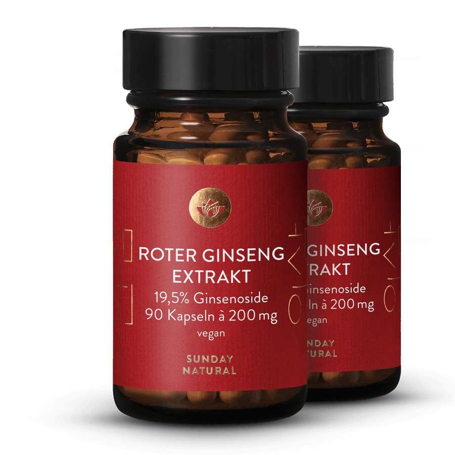Extrait de ginseng rouge 19,5 % 2 x 90 gélules