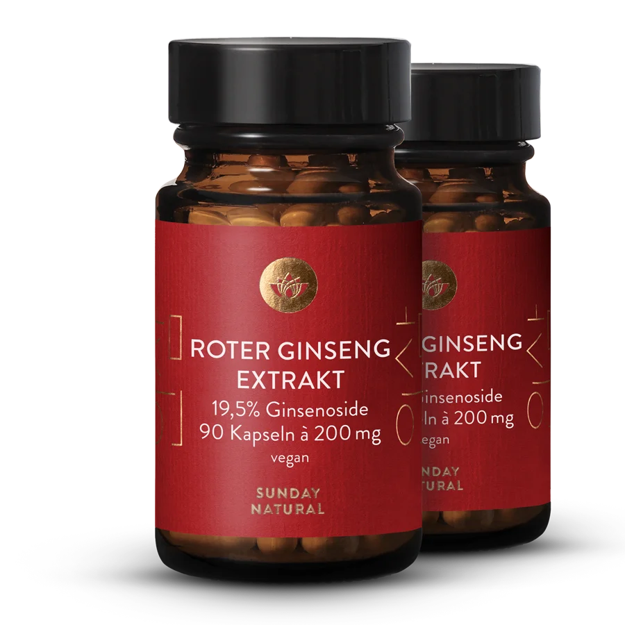 Roter Ginseng Extrakt 19,5% 2x90 Kapseln
