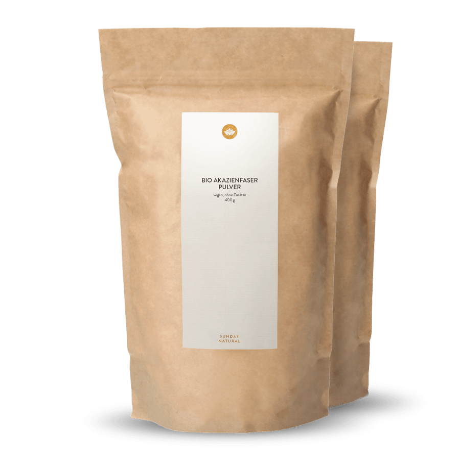 Fibre d'acacia bio en poudre 2 x 400 g