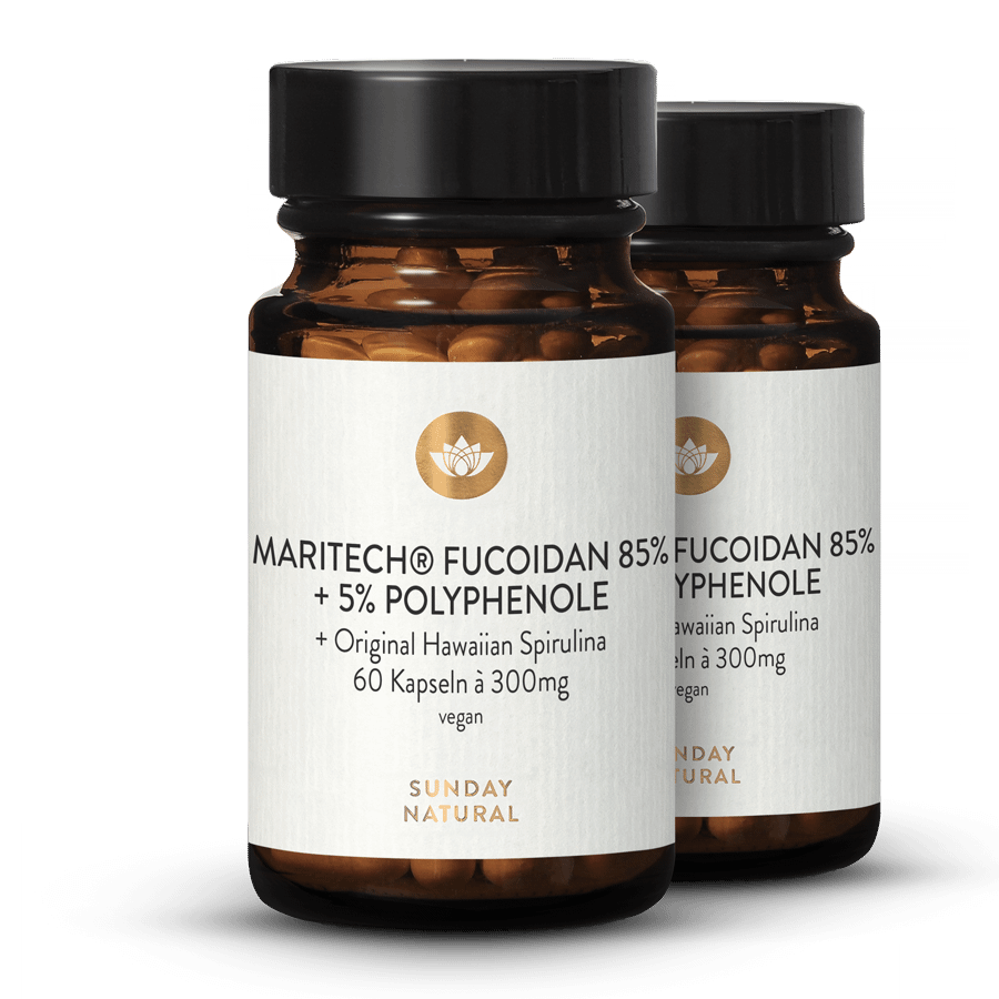 Extrait de fucoïdane + spiruline hawaïenne 2 x 60 gélules