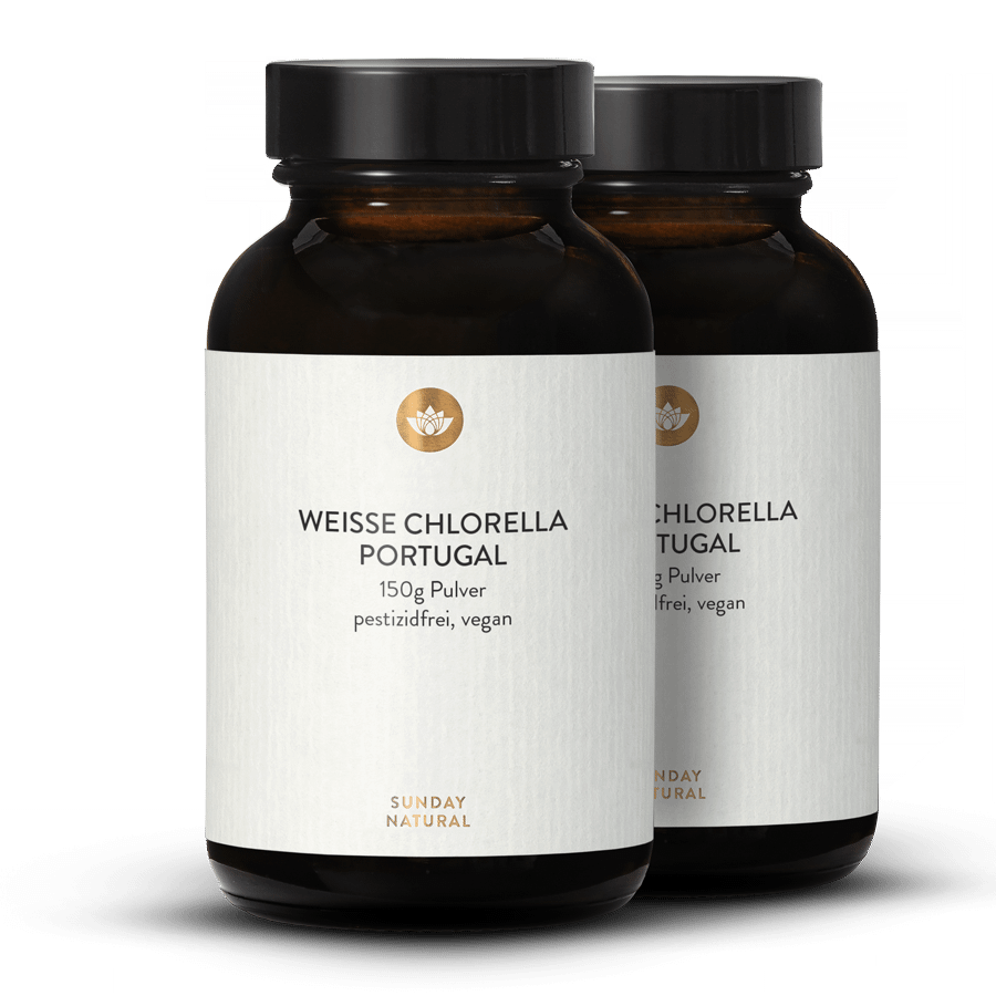 Chlorella Weiss Pulver 2x150g
