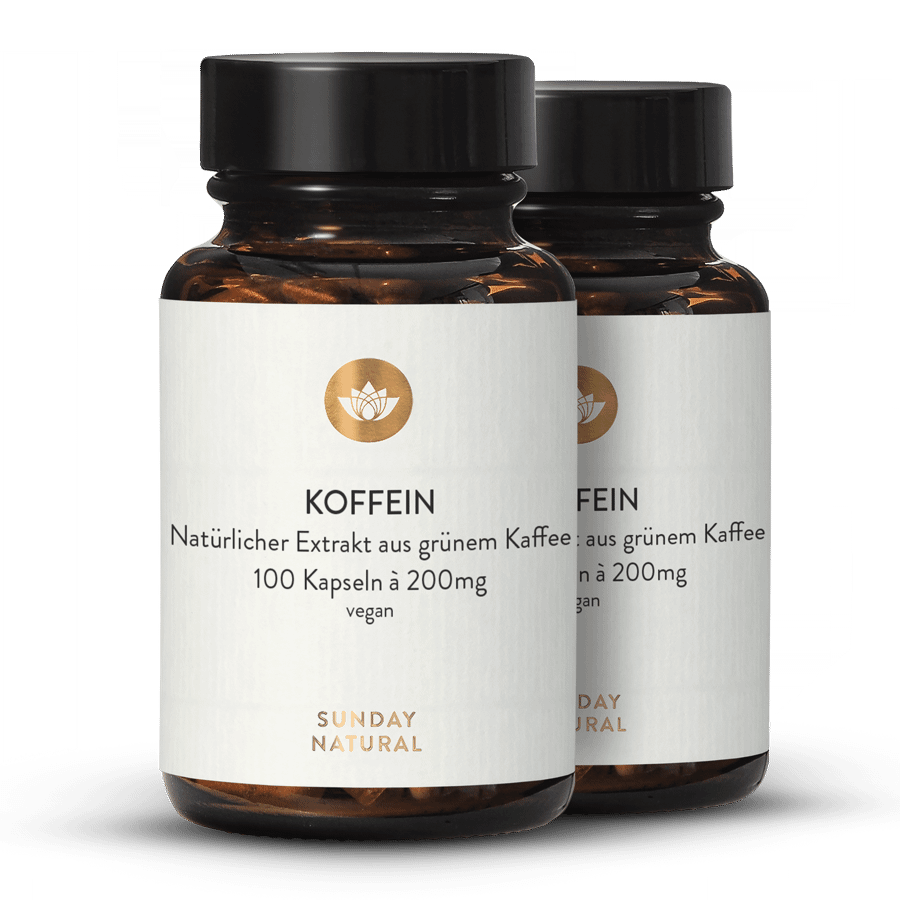 Caffeine 200mg 2x100 capsules