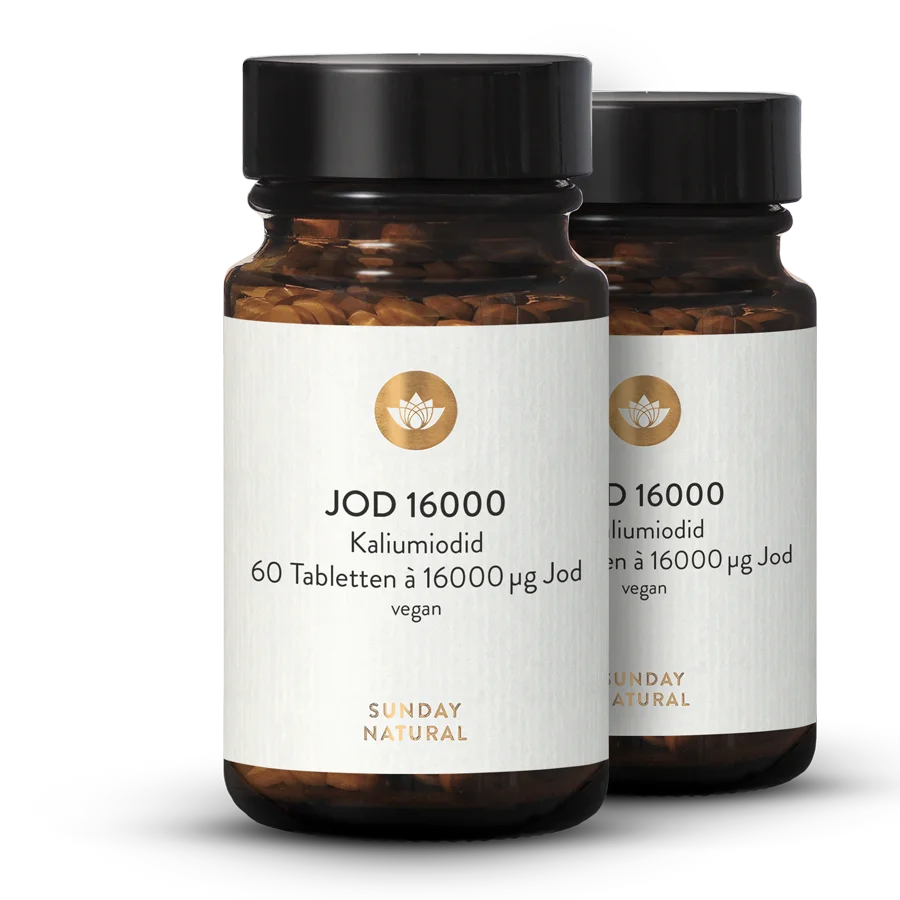 Iode 16 Mg  Comprimés  Dosage Élevé 2 x 60 comprimés