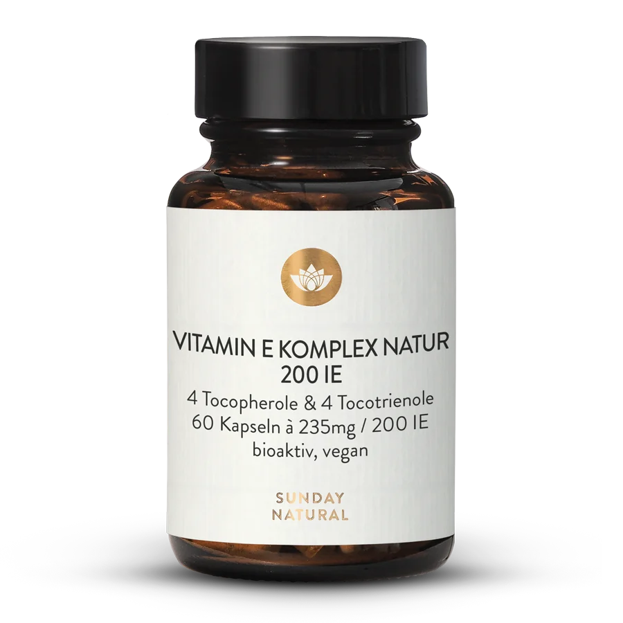 Complexe De Vitamine E Naturelle 200 UI 60 gélules