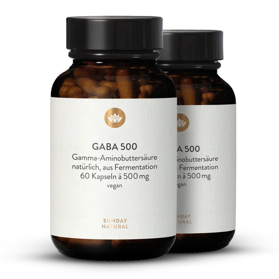 GABA 500mg Capsules 2x60 capsules