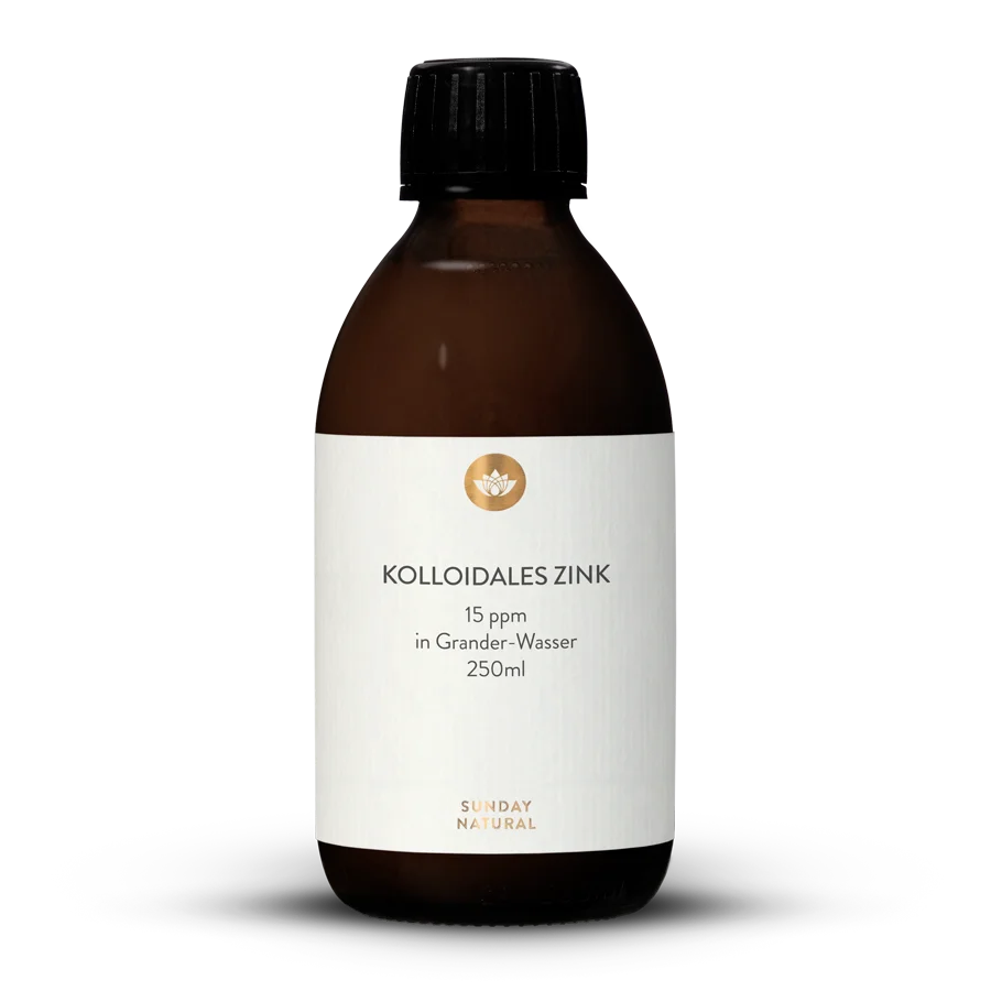 Zinc Colloïdal à 100 % 15 PPM 250 ml