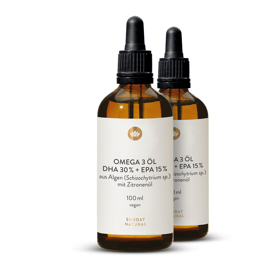 Omega 3 Öl DHA 30% + EPA 15% Vegan 2x100ml