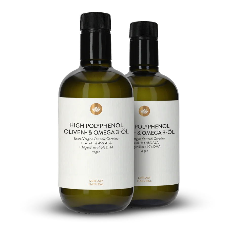 Huile d'olive et d'oméga-3 riche en polyphénols 2 x 250 ml