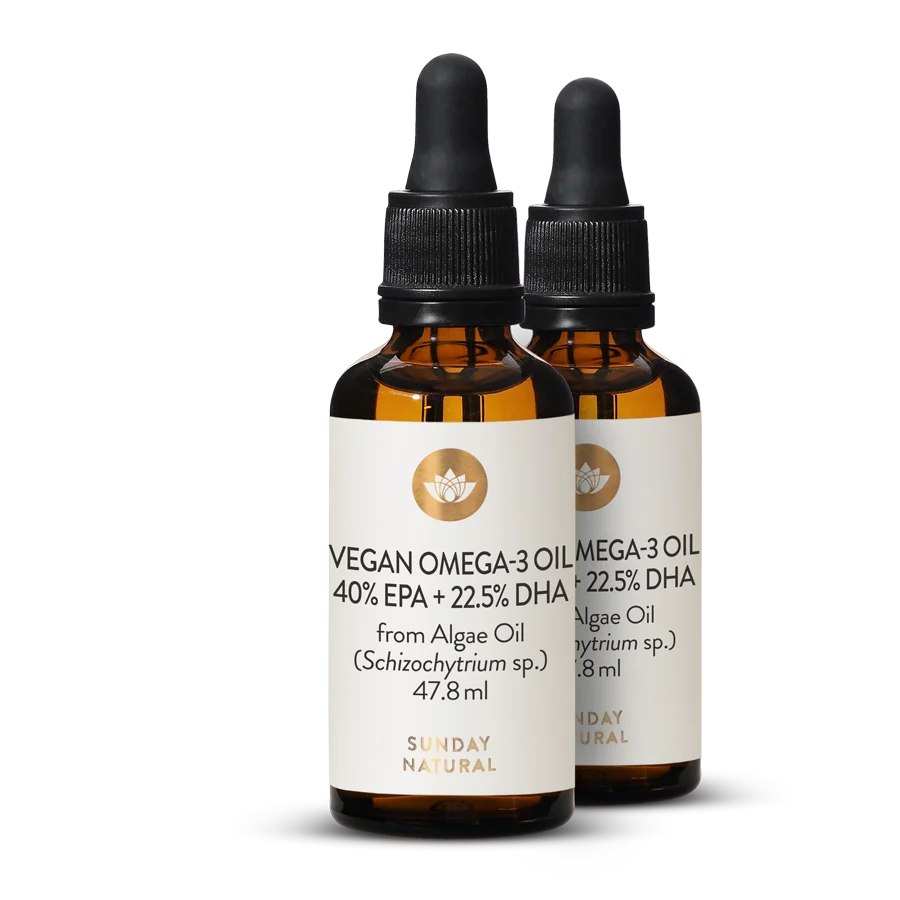 Omega-3 Oil EPA 40% + DHA 22.5% Vegan 2x47.8ml