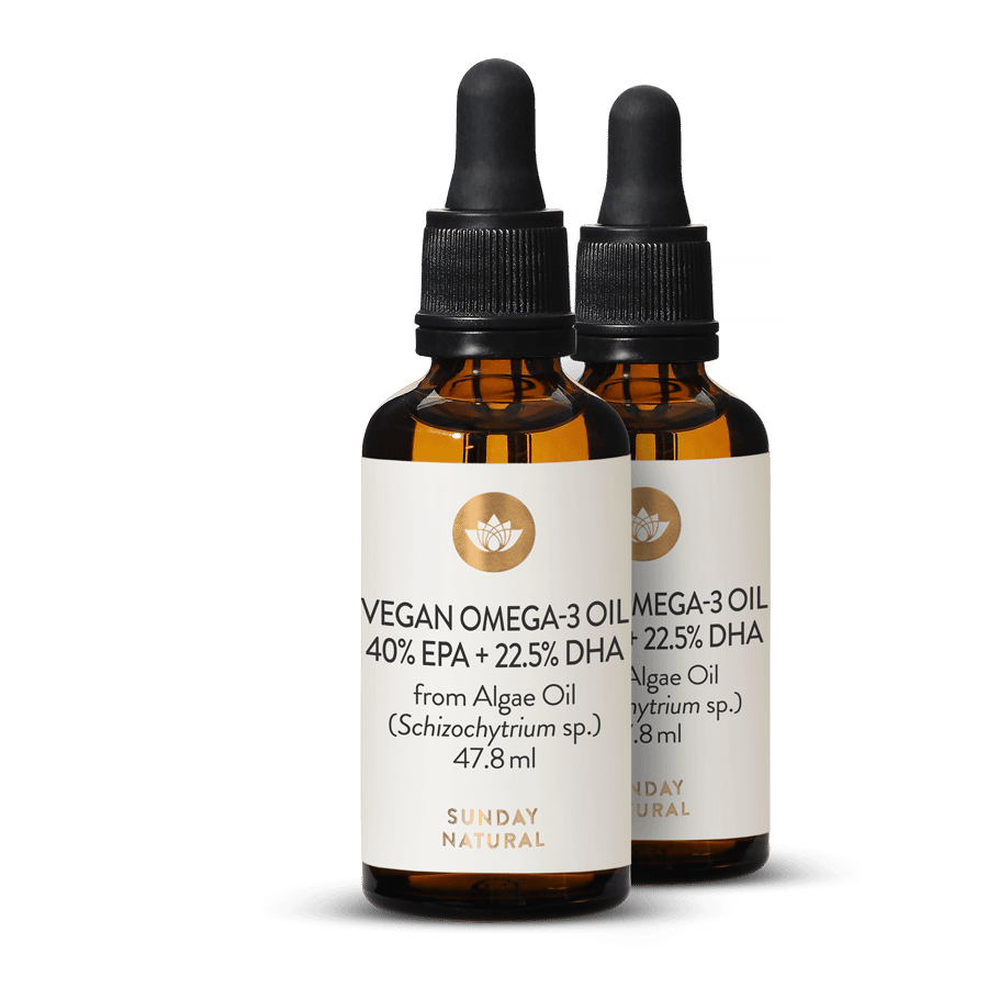 Omega 3 Öl EPA 40% + DHA 22,5% Vegan 2x47,8ml