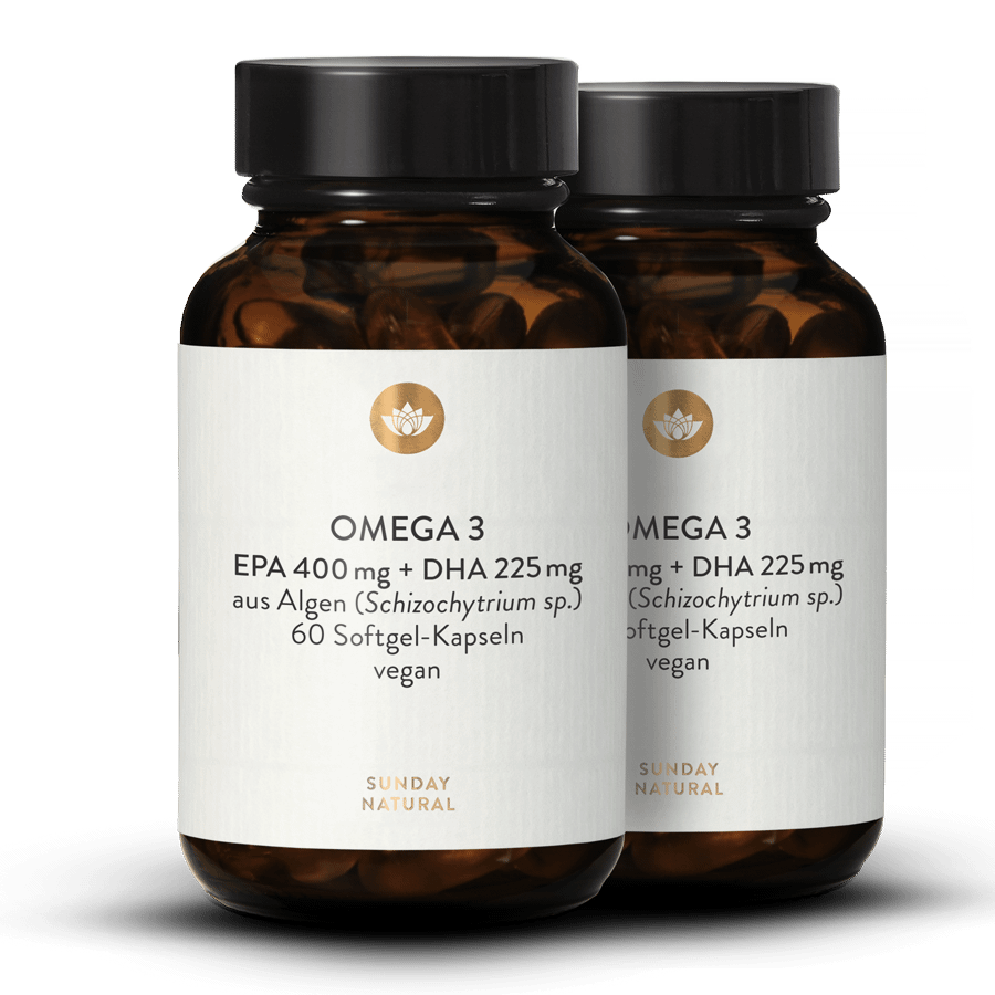 Omega 3 EPA 400 mg + DHA 225 mg Vegan 2x60 Kapseln