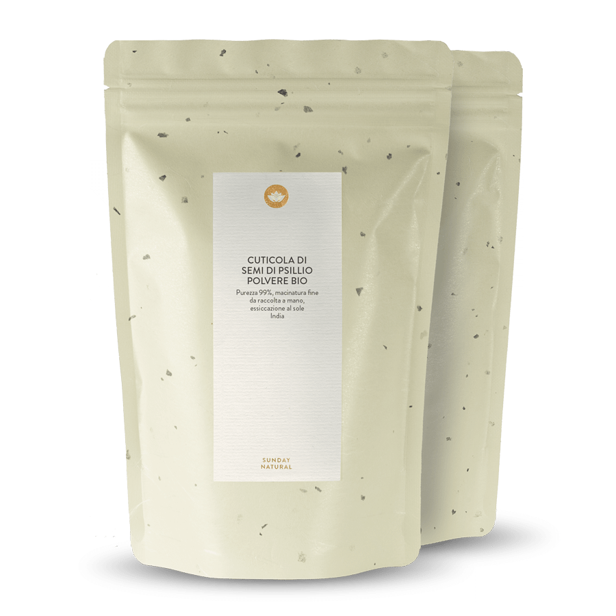 Cuticola di psillio bio in polvere 99% 2 x 400 g