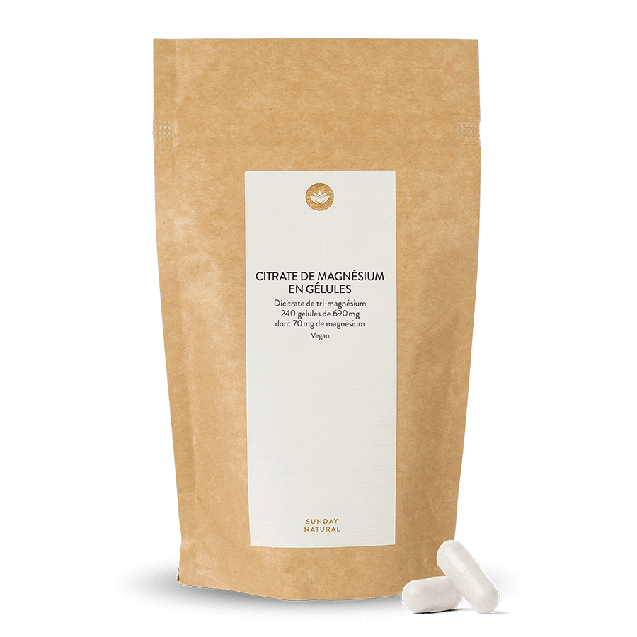 Citrate de magnésium (Format XL) - Gélules 240 gélules