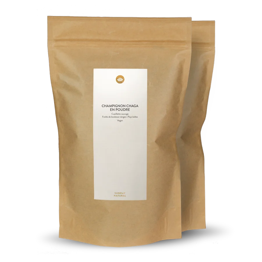Poudre de chaga (cueillette sauvage) 2 x 200 g