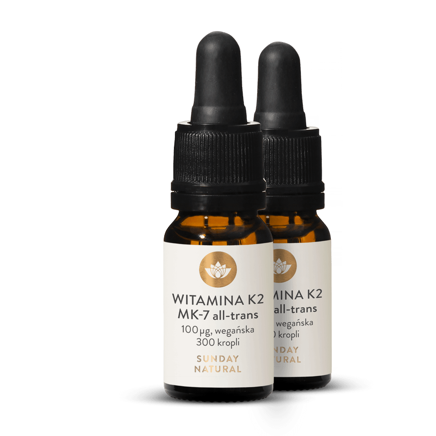 Witamina K2 100 µg MK-7 All-trans Krople, Wegańska 2x8ml