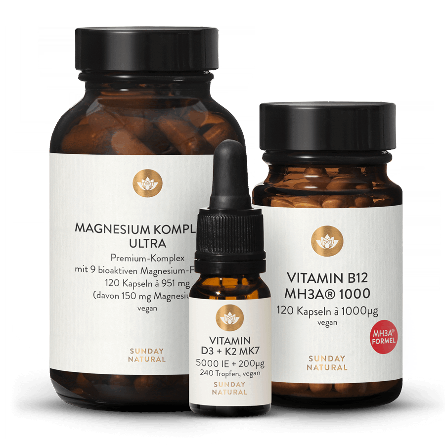 Magnesium Complex 9 Ultra 5000 IU D3 + 200µg K2 1000µg B12 MH3A® 1 pc.