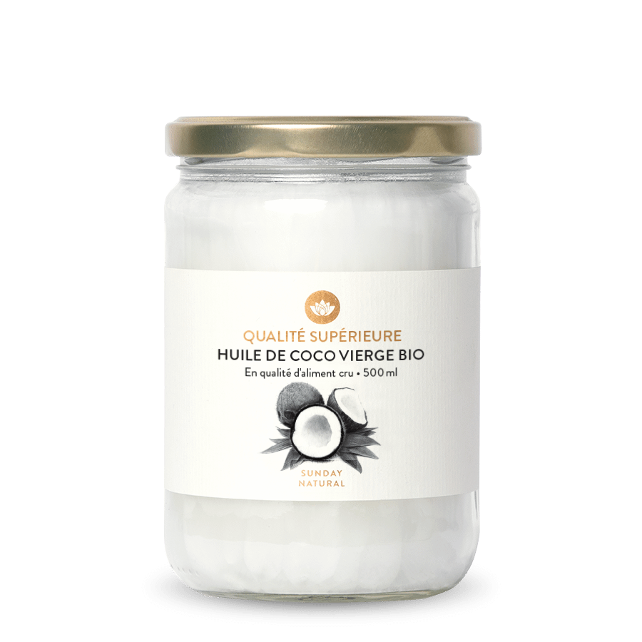 Huile de coco bio vierge de haute qualité 500 ml