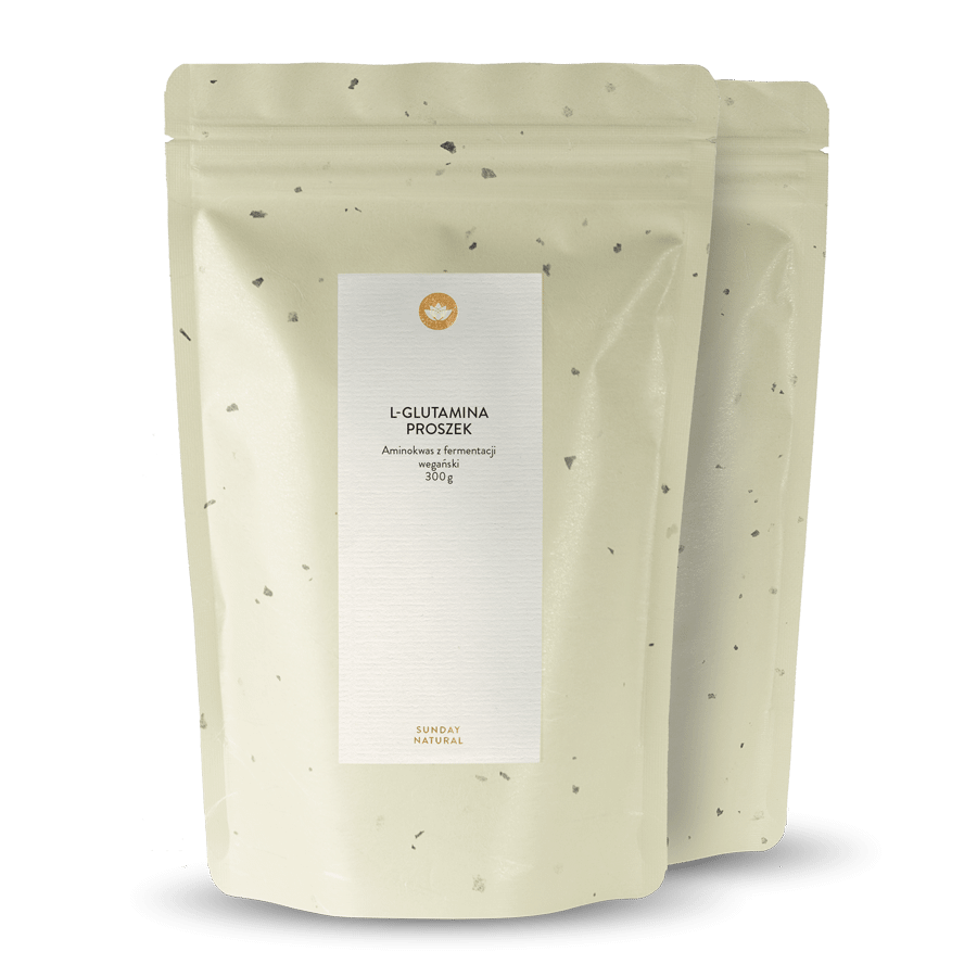 L-glutamina w proszku z fermentacji 2x300 g
