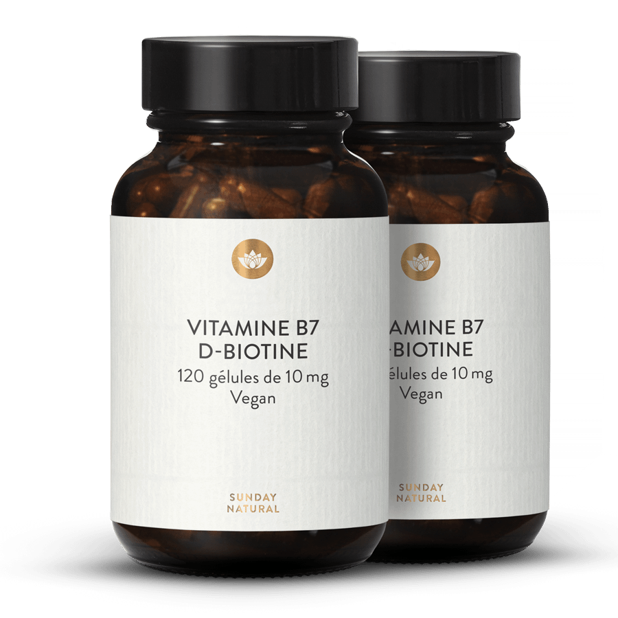 D-Biotine 10 mg en gélules 2 x 120 gélules
