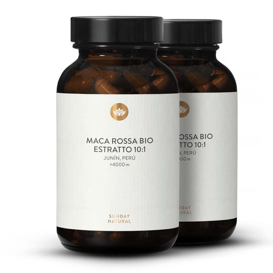 Maca rossa bio estratto in capsule 10:1 2 x 100 capsule