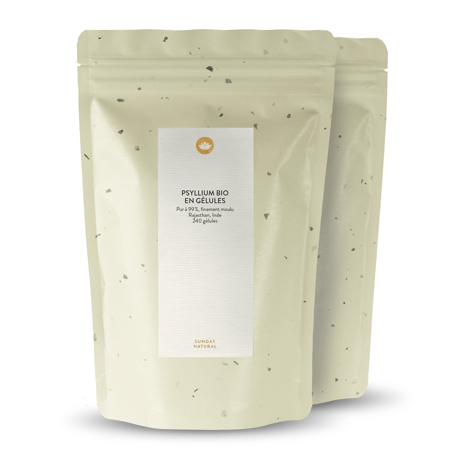 Gélules de psyllium bio 99 % 2 x 240 gélules