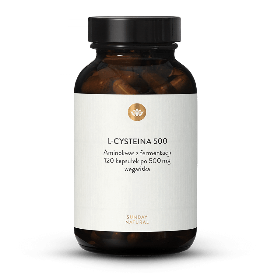 L-cysteina 500 mg kapsułki wegańskie 120 kapsułek