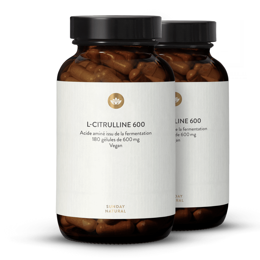 L-citrulline 700 issue de la fermentation, gélules, vegan 2 x 180 gélules