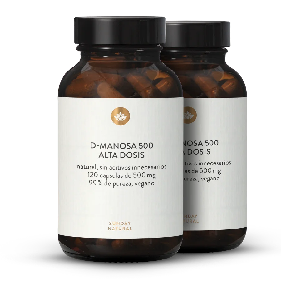D-manosa 500 mg en cápsulas 2x120 cápsulas