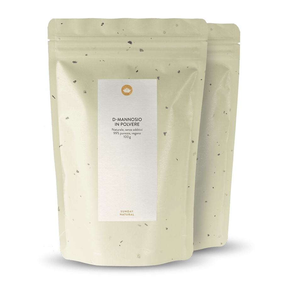 D-mannosio naturale in polvere 2 x 100 g