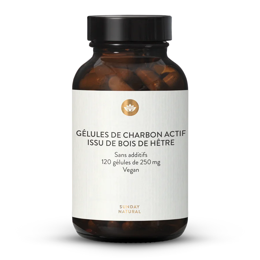 Charbon actif (Bois de hêtre) - Gélules 120 gélules