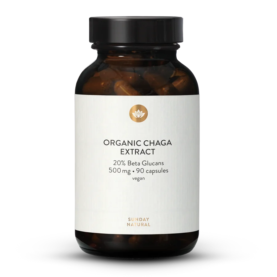 Organic Chaga Extract 20% Beta-Glucans 90 capsules