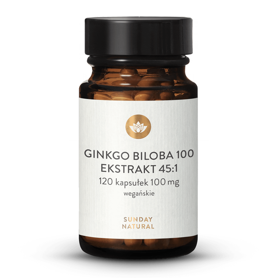 Ginkgo Biloba 100mg 45:1 ekstrakt 120 kapsułek