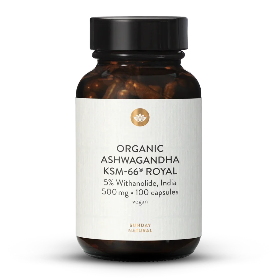 Organic Ashwagandha KSM-66® Royal Capsules 100 capsules