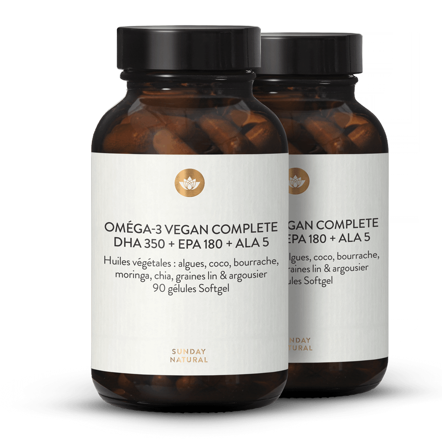 Oméga-3 DHA + EPA + ALA 2 x 90 gélules