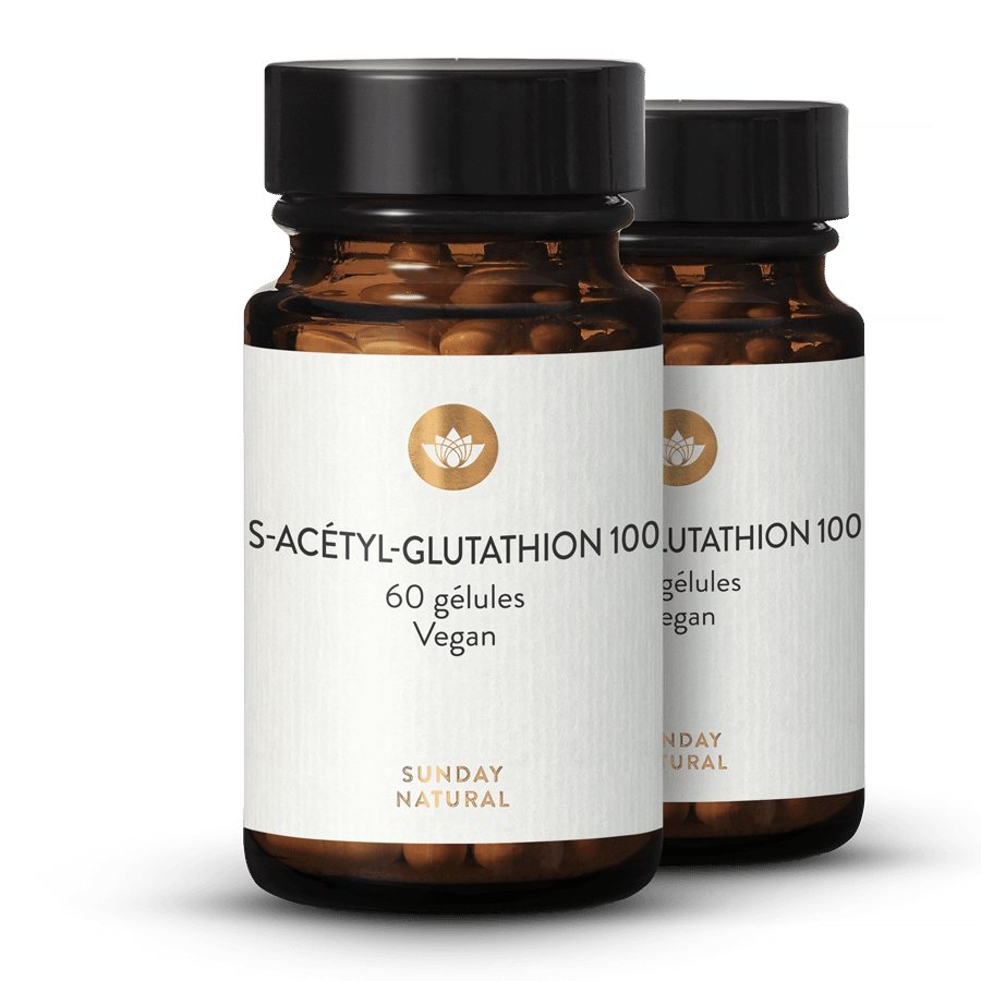 S-⁠acétyl-glutathion 100 mg 2 x 60 gélules