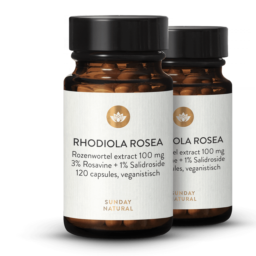Rhodiola Rosea Rozenwortel extract 100 mg 2x120 capsules