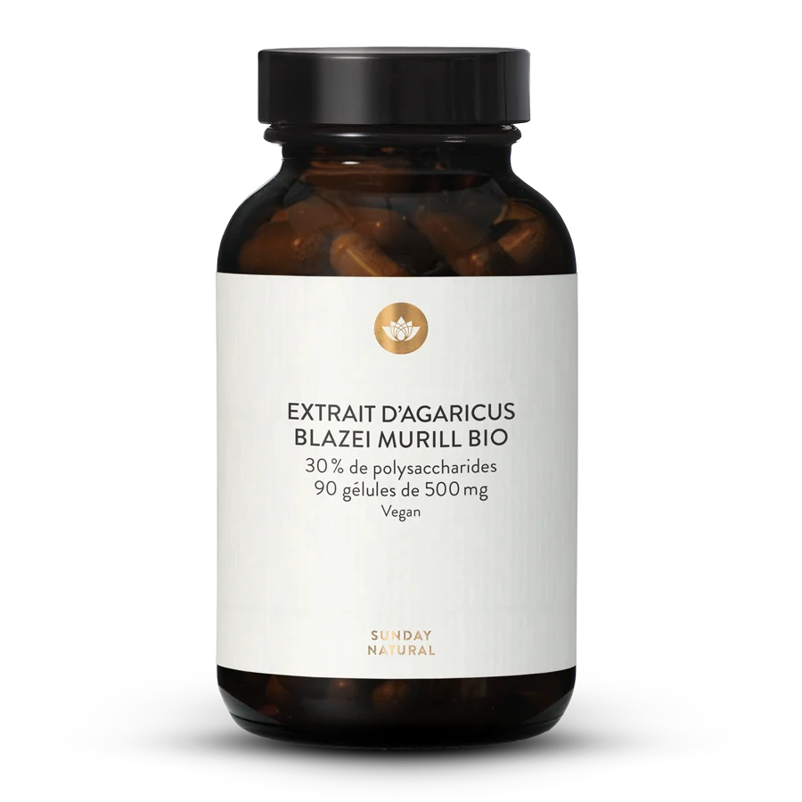 Extrait d'Agaricus Blazei Murill (ABM) bio en gélules 90 gélules