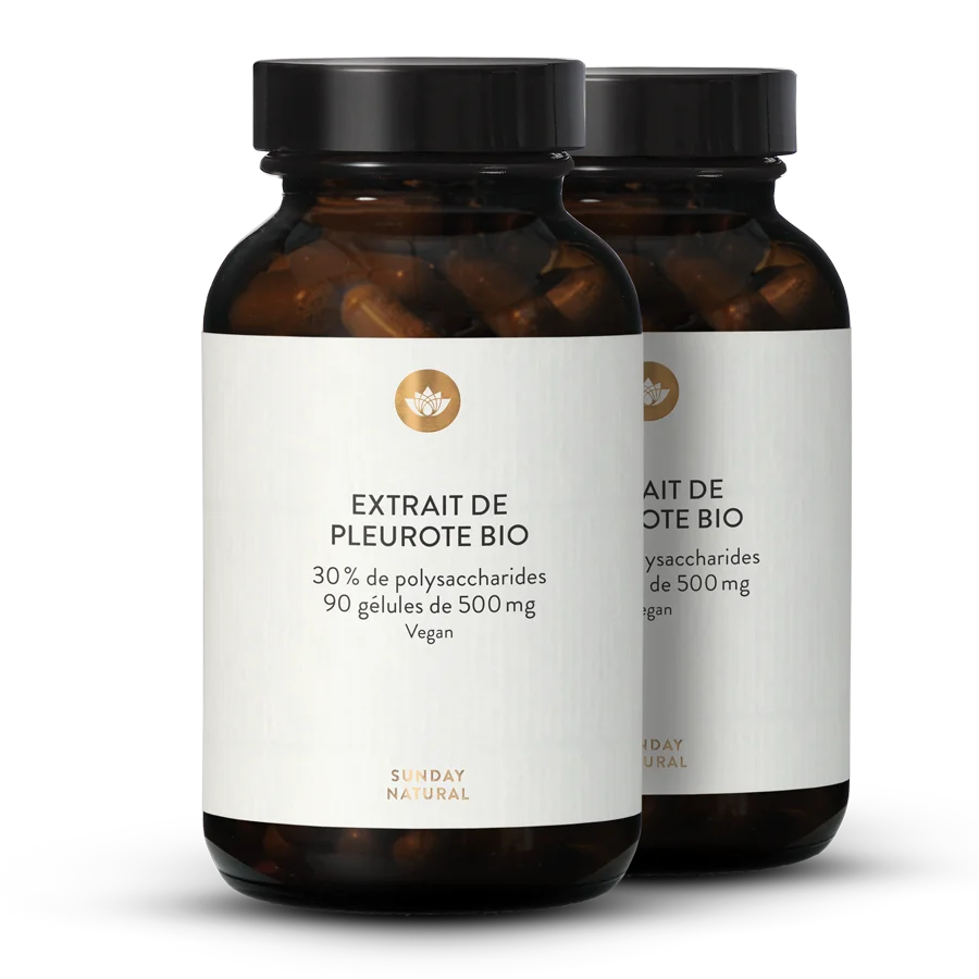 Extrait de pleurote bio en gélules 2 x 90 gélules