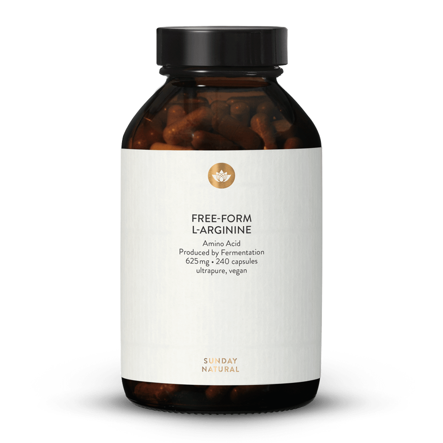 L-Arginin Base Kapslar från fermentering, veganska 240 kapslar