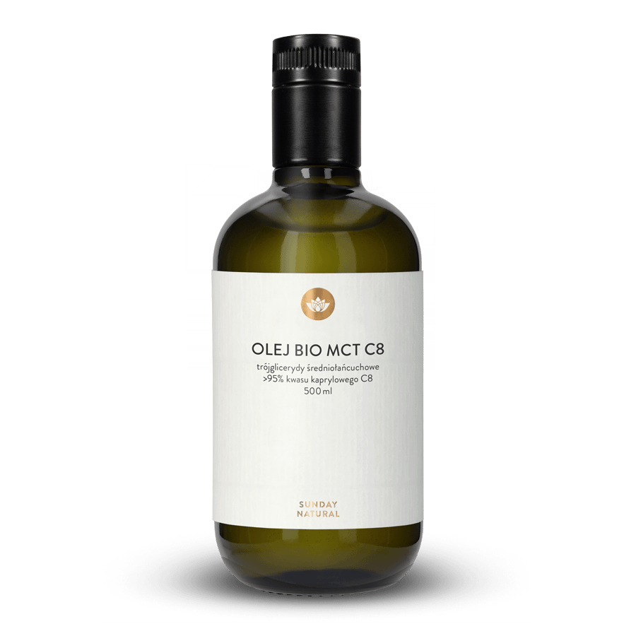 Olej MCT C8 Kwas Kaprylowy > 95% 500 ml