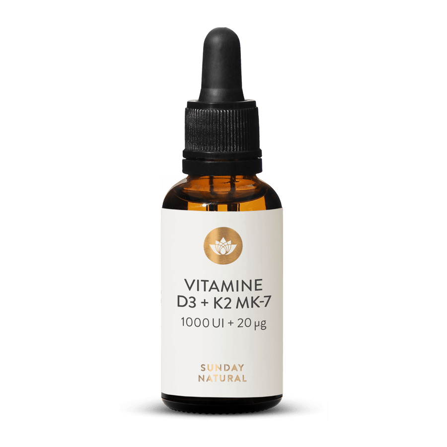 Vitamine D3 + K2 MK7 1000 UI + 20 µg all-trans 1000 Gocce 25 ml