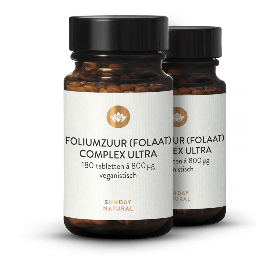 Foliumzuur (Folaat) Complex Ultra 800 µg 2x180 tabletten