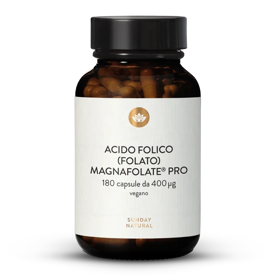 Acido folico (folato) Magnafolate® Pro 400 µg 180 capsule