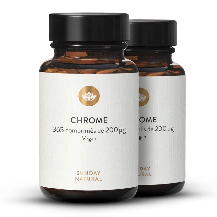 Picolinate de chrome en comprimés 2 x 365 comprimés