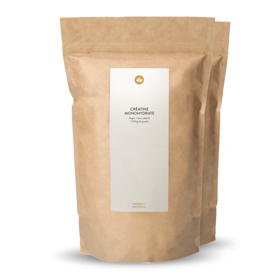 Créatine monohydrate en poudre 2 x 1000 g
