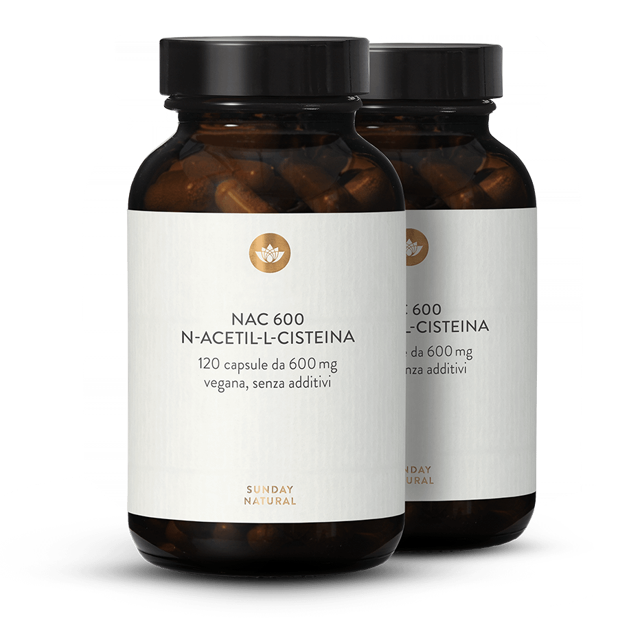 NAC 600 N-acetil-L-cisteina 2 x 120 capsule