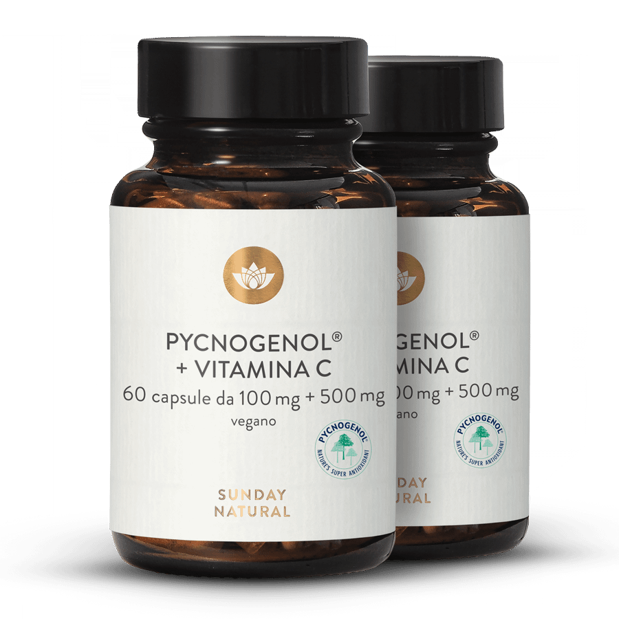 Pycnogenol® 100+C estratto di corteccia di pino 2 x 60 capsules