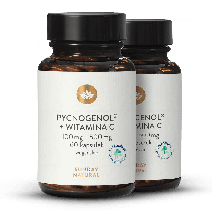Pycnogenol® 100 + wit. C Ekstrakt z kory sosny 2x60 kapsułek