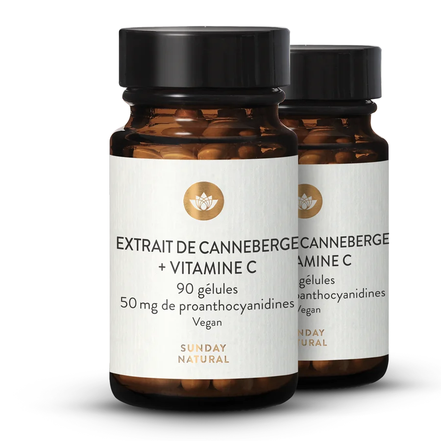 Extrait De Canneberge Pac 50 + Vitamine C 2 x 90 gélules